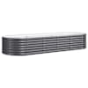 vidaXL aia taimelava, galvaniseeritud teras, 224x80x36 cm, antratsiit