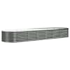 vidaXL aia taimelava, galvaniseeritud teras, 296x80x36 cm, hall