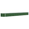 vidaXL aia taimelava, galvaniseeritud teras, 440x80x36 cm, roheline