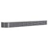 vidaXL aia taimelava, galvaniseeritud teras, 440x80x36 cm, antratsiit