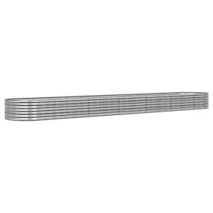 Vyvýšený záhon pozinkovaná ocel 512x80x36 cm stříbrný - obrázek 2