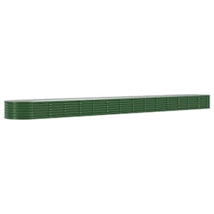 Vyvýšený záhon pozinkovaná ocel 620x80x36 cm zelený - obrázek 2
