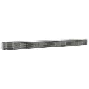 Vyvýšený záhon pozinkovaná ocel 620x80x36 cm šedý - obrázek 2