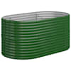 vidaXL aia taimelava, galvaniseeritud teras, 152x80x68 cm, roheline