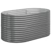 vidaXL aia taimelava, galvaniseeritud teras, 152x80x68 cm, hall