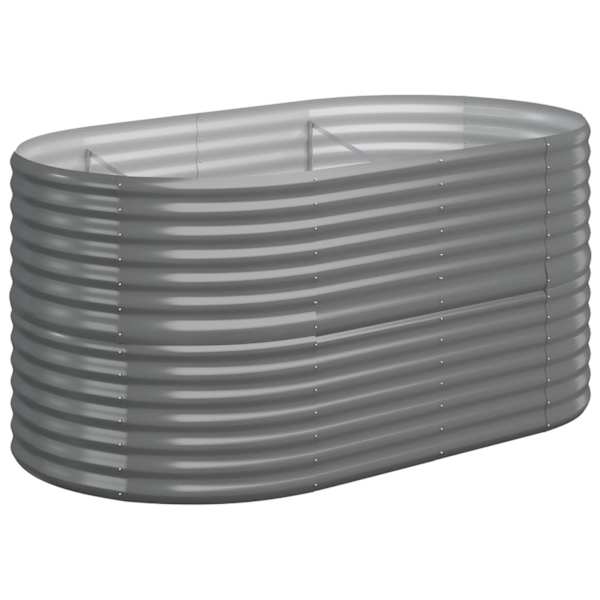 vidaXL aia taimelava, galvaniseeritud teras, 152x80x68 cm, hall