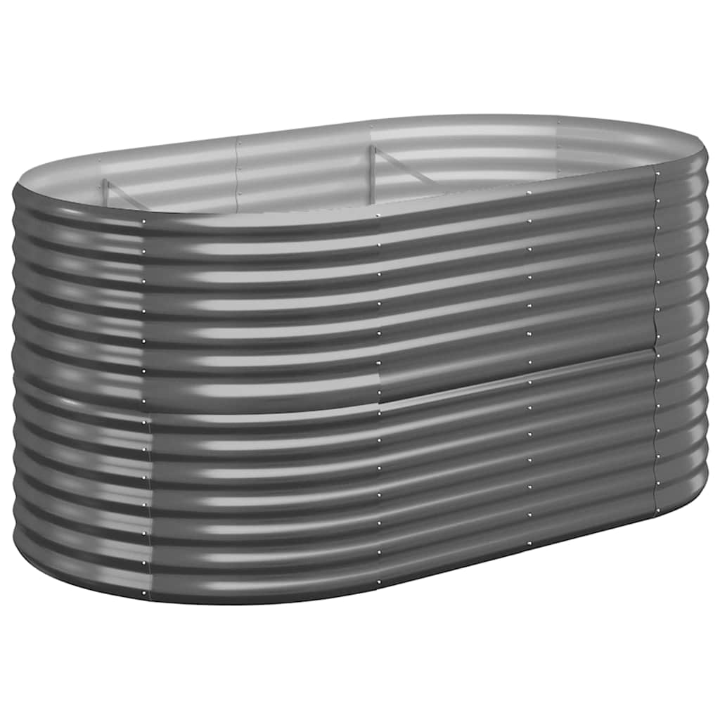 vidaXL Vyvýšený záhon práškově lakovaná ocel 152x80x68 cm antracitový