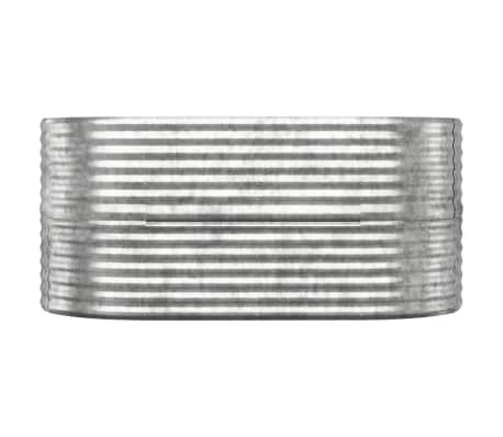 vidaXL Plantenbak 152x80x68 cm gegalvaniseerd staal zilverkleurig