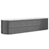 vidaXL aia taimelava, galvaniseeritud teras, 296x80x68 cm, antratsiit