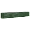 vidaXL aia taimelava, galvaniseeritud teras, 440x80x68 cm, roheline