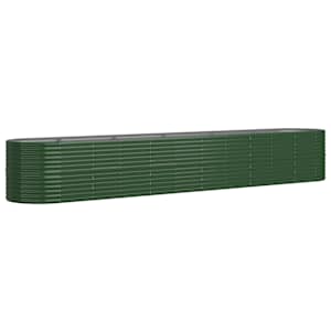 Vyvýšený záhon pozinkovaná ocel 440x80x68 cm zelený - obrázek 2