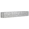vidaXL aia taimelava, galvaniseeritud teras, 440x80x68 cm, h&otilde;bedane