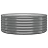 vidaXL aia taimelava, galvaniseeritud teras, 100x100x36 cm, hall