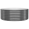 vidaXL aia taimelava, galvaniseeritud teras, 100x100x36 cm, antratsiit