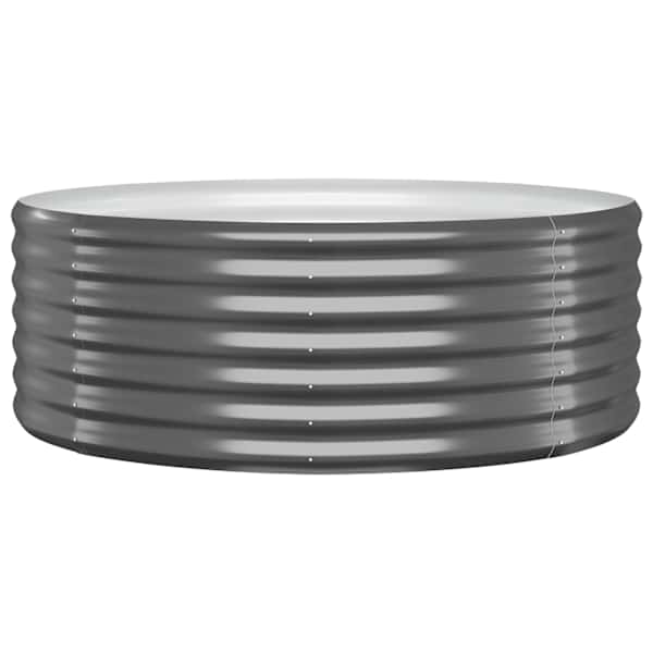 vidaXL aia taimelava, galvaniseeritud teras, 100x100x36 cm, antratsiit
