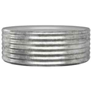 vidaXL aia taimelava, galvaniseeritud teras, 100x100x36 cm, h&otilde;bedane