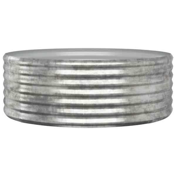 vidaXL aia taimelava, galvaniseeritud teras, 100x100x36 cm, h&otilde;bedane