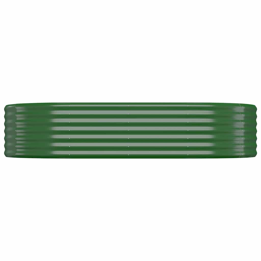 vidaXL - Plantenbak - 175x100x36 - cm - gegalvaniseerd - staal - groen