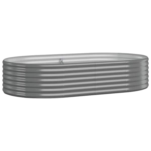 vidaXL aia taimelava, galvaniseeritud teras, 175x100x36 cm, hall