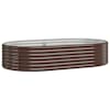 vidaXL aia taimelava, galvaniseeritud teras, 175x100x36 cm, pruun