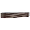vidaXL aia taimelava, galvaniseeritud teras, 249x100x36 cm, pruun