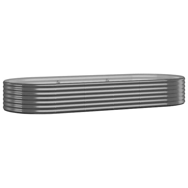 vidaXL aia taimelava, galvaniseeritud teras, 249x100x36 cm, antratsiit