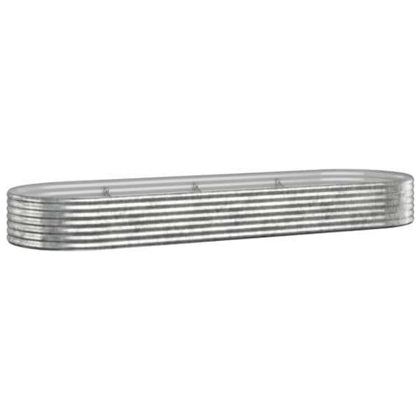 vidaXL aia taimelava, galvaniseeritud teras, 322x100x36 cm, h&otilde;bedane
