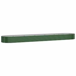 Vyvýšený záhon pozinkovaná ocel 507x100x36 cm zelený - obrázek 2