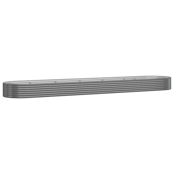 vidaXL aia taimelava, galvaniseeritud teras, 507x100x36 cm, hall