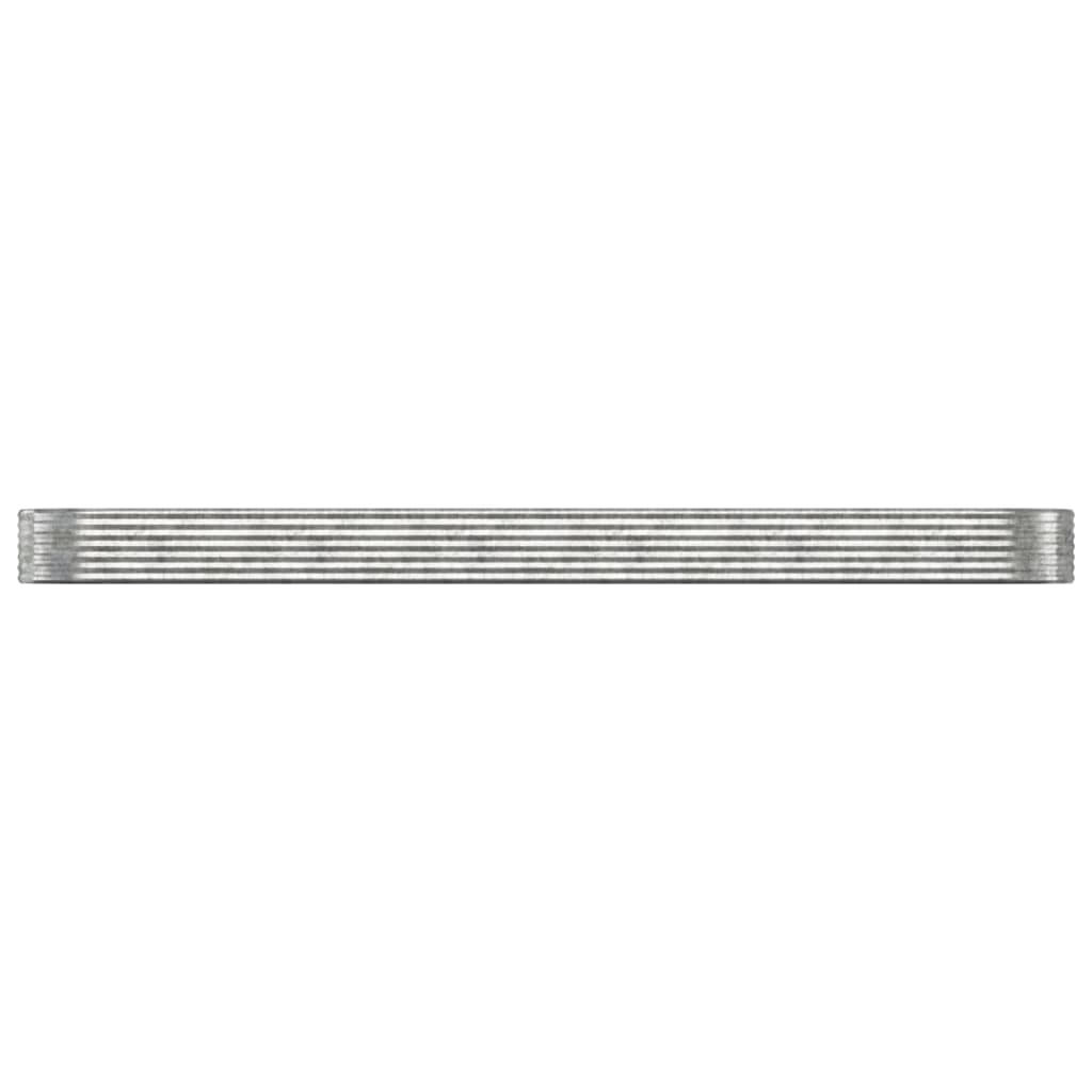 

vidaXL Plantenbak 507x100x36 cm gepoedercoat staal zilverkleurig