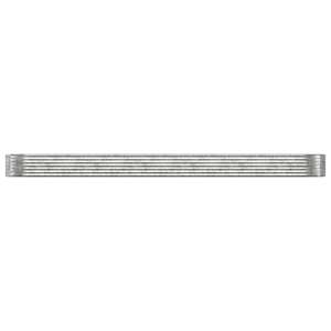 Vyvýšený záhon pozinkovaná ocel 507x100x36 cm stříbrný - obrázek 3