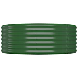 Vyvýšený záhon pozinkovaná ocel 544x100x36 cm zelený - obrázek 4