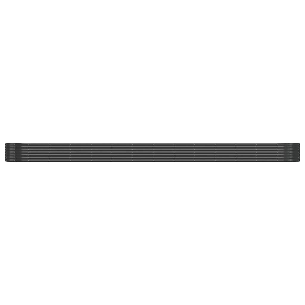 

vidaXL Plantenbak 544x100x36 cm gepoedercoat staal antracietkleurig