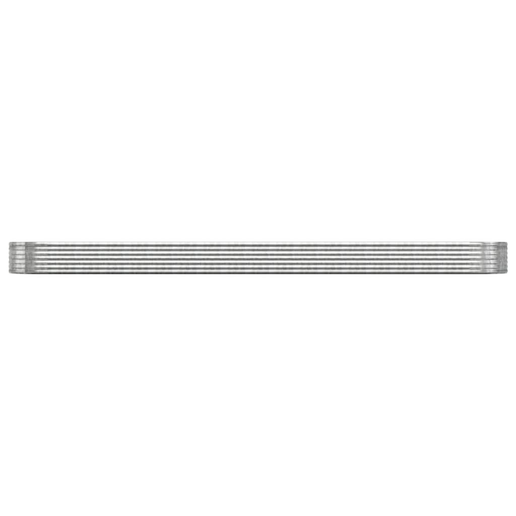 

vidaXL Plantenbak 544x100x36 cm gepoedercoat staal zilverkleurig