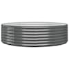 vidaXL aia taimelava, galvaniseeritud teras, 140x140x36 cm, antratsiit