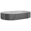vidaXL aia taimelava, galvaniseeritud teras, 214x140x36 cm, antratsiit