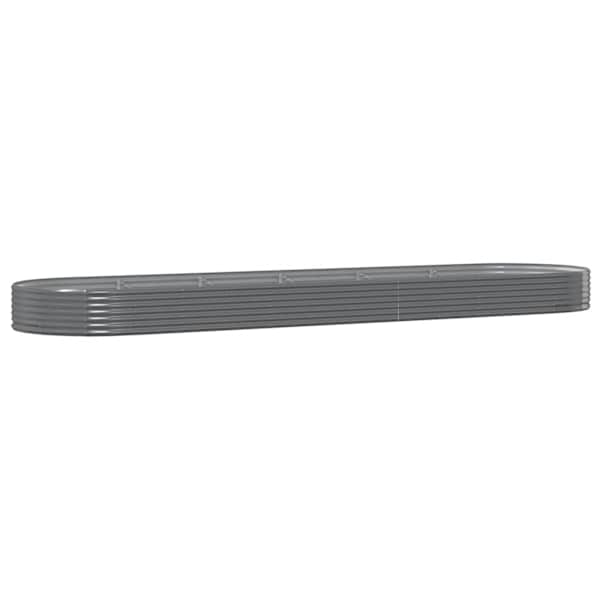 vidaXL aia taimelava, galvaniseeritud teras, 523x140x36 cm, hall