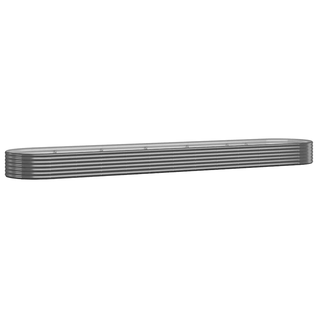 E-shop vidaXL Vyvýšený záhradný záhon pozinkovaná oceľ 600x140x36 cm antracit