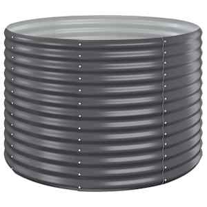 vidaXL aia taimelava, galvaniseeritud teras, 100x100x68 cm, antratsiit