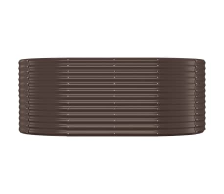 vidaXL Garden Raised Bed Powder-coated Steel 175x100x68 cm Brown