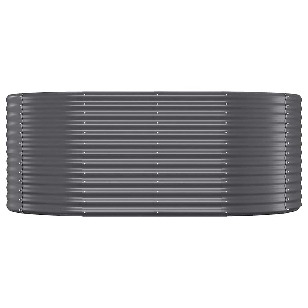 vidaXL Korotettu kukkalaatikko galvanoitu teräs 175x100x68cm antr.