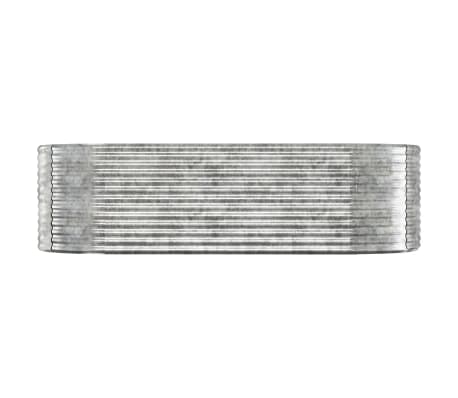 vidaXL Hochbeet Verzinkter Stahl 249x100x68 cm Silbern