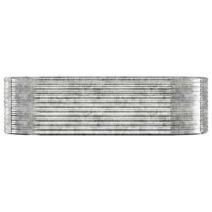vidaXL Hochbeet Verzinkter Stahl 249x100x68 cm Silbern