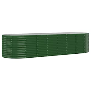 Vyvýšený záhon pozinkovaná ocel 322x100x68 cm zelený - obrázek 2
