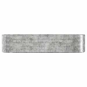 vidaXL Plantenbak 322x100x68 cm gegalvaniseerd staal zilverkleurig