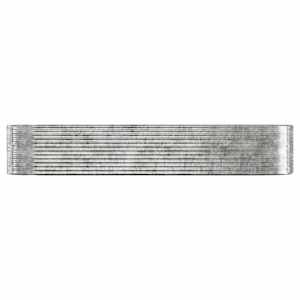 vidaXL Hochbeet Verzinkter Stahl 396x100x68 cm Silbern