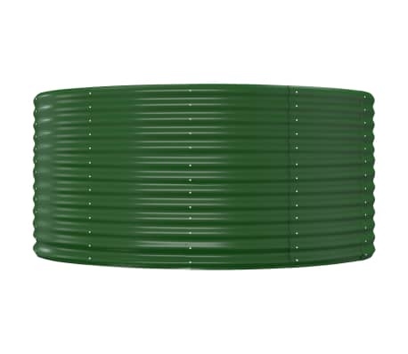 vidaXL Ζαρντινιέρα Πράσινη 140x140x68εκ Ατσάλι με Ηλεκτρ. Βαφή Πούδρας
