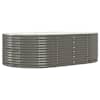 vidaXL aia taimekast, hall, 212x140x68 cm, galvaniseeritud teras