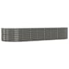 vidaXL aia taimekast, hall, 367x140x68 cm, galvaniseeritud teras