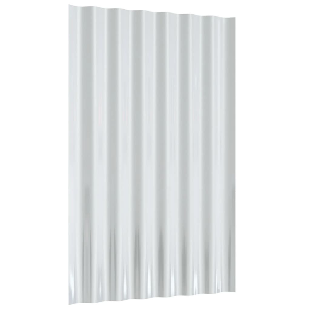 Střešní panely 12 ks práškově lakovaná ocel antracit 60 x 36 cm